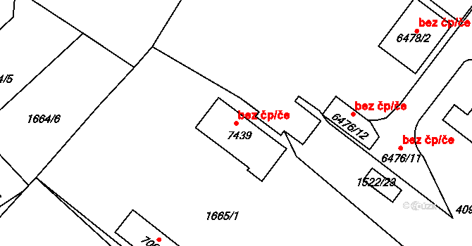 Kolín 50104365 na parcele st. 7439 v KÚ Kolín, Katastrální mapa
