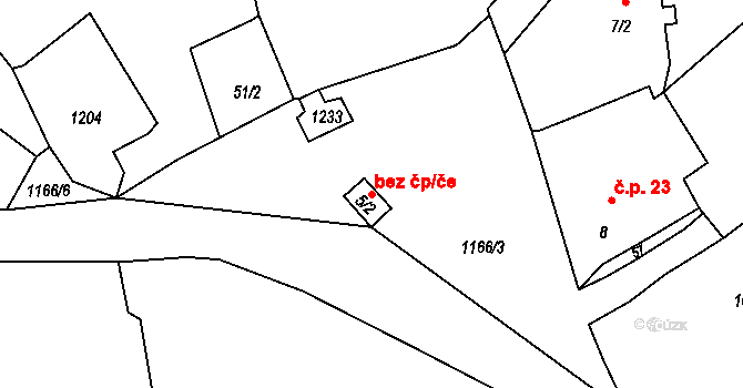 Ježovy 39213366 na parcele st. 5/2 v KÚ Trnčí, Katastrální mapa