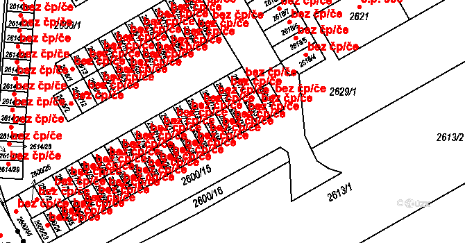 Třinec 41839366 na parcele st. 2600/33 v KÚ Lyžbice, Katastrální mapa