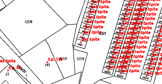 Zdíkov 46202366 na parcele st. 245/1 v KÚ Zdíkov, Katastrální mapa
