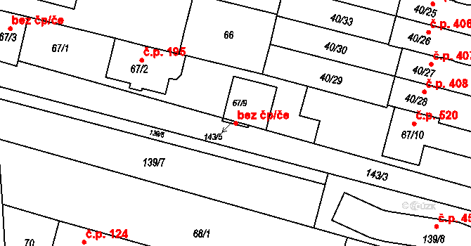 Ochoz u Brna 105884367 na parcele st. 67/9 v KÚ Ochoz u Brna, Katastrální mapa