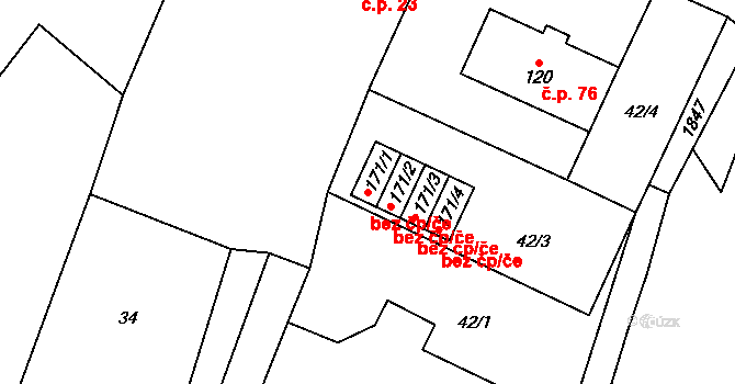 Řepeč 47437367 na parcele st. 171/1 v KÚ Řepeč, Katastrální mapa