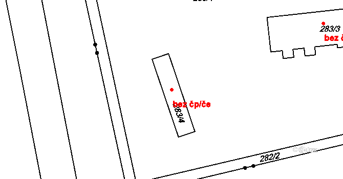 Praha 91594367 na parcele st. 283/4 v KÚ Hradčany, Katastrální mapa