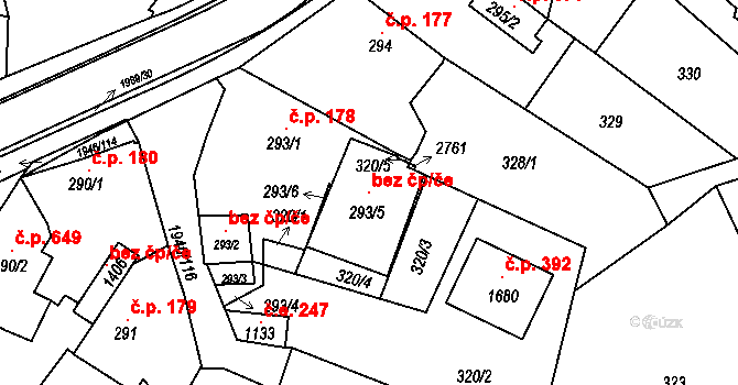 Třebechovice pod Orebem 98665367 na parcele st. 293/5 v KÚ Třebechovice pod Orebem, Katastrální mapa
