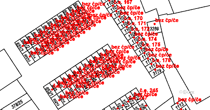 Mariánské Lázně 44674368 na parcele st. 652/11 v KÚ Úšovice, Katastrální mapa