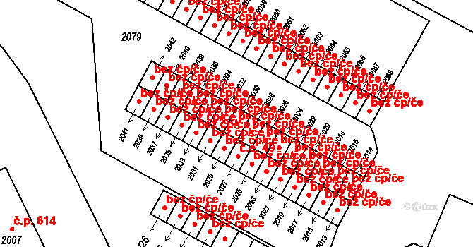 Krnov 45617368 na parcele st. 2030 v KÚ Krnov-Horní Předměstí, Katastrální mapa