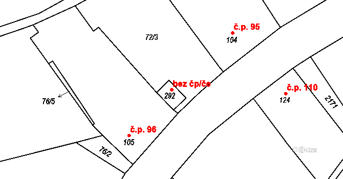 Dolní Lukavice 47434368 na parcele st. 292 v KÚ Lišice u Dolní Lukavice, Katastrální mapa