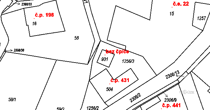 Skalice u České Lípy 104211369 na parcele st. 931 v KÚ Skalice u České Lípy, Katastrální mapa