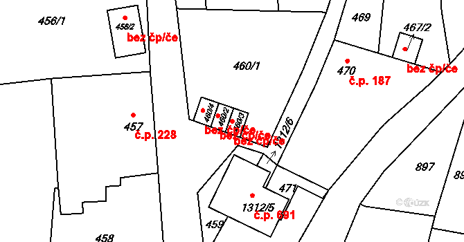 Velké Opatovice 38324369 na parcele st. 460/3 v KÚ Velké Opatovice, Katastrální mapa