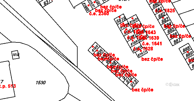 Brno 39470369 na parcele st. 905 v KÚ Řečkovice, Katastrální mapa