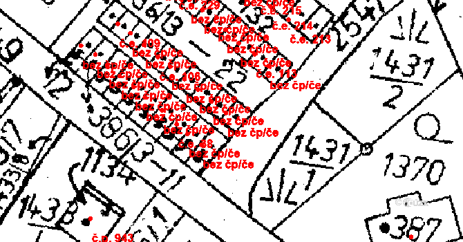 Kamenický Šenov 45915369 na parcele st. 386/22 v KÚ Kamenický Šenov, Katastrální mapa