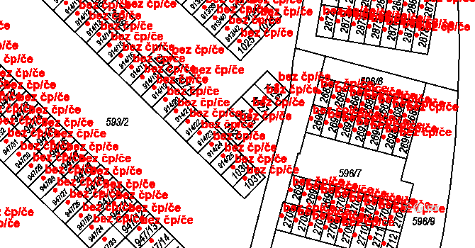 Milevsko 46204369 na parcele st. 1029 v KÚ Milevsko, Katastrální mapa