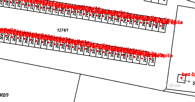 Trutnov 48542369 na parcele st. 2058 v KÚ Trutnov, Katastrální mapa