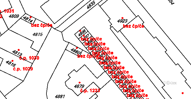 Kladno 41861370 na parcele st. 4900 v KÚ Kročehlavy, Katastrální mapa