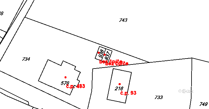 Rtyně v Podkrkonoší 49047370 na parcele st. 937 v KÚ Rtyně v Podkrkonoší, Katastrální mapa