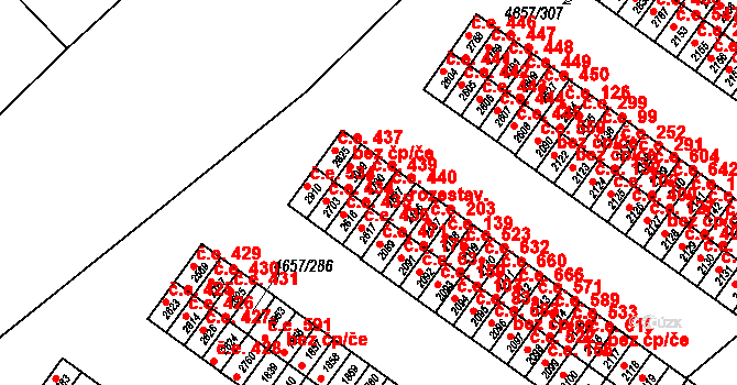 Veselí nad Moravou 439 na parcele st. 2790 v KÚ Veselí-Předměstí, Katastrální mapa