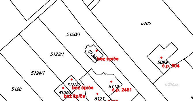 Varnsdorf 39182371 na parcele st. 5120/2 v KÚ Varnsdorf, Katastrální mapa