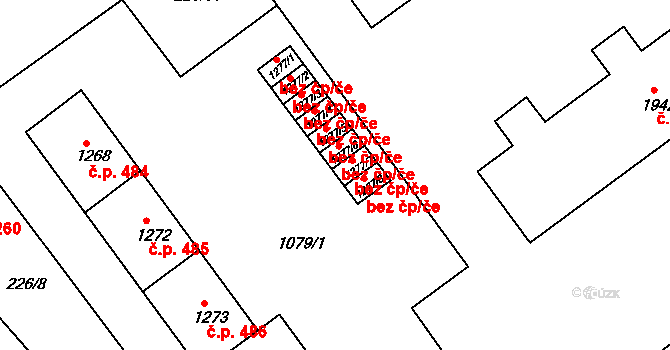 Český Brod 39871371 na parcele st. 1277/7 v KÚ Český Brod, Katastrální mapa