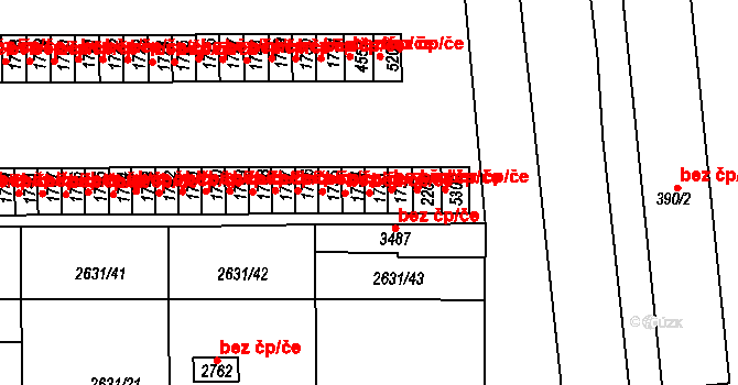 Rokycany 41910371 na parcele st. 1733 v KÚ Rokycany, Katastrální mapa