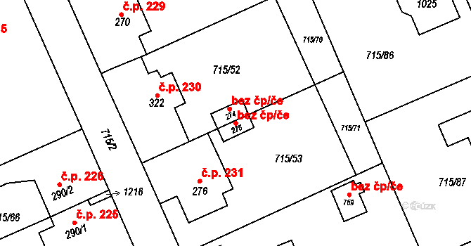 Police nad Metují 42158371 na parcele st. 275 v KÚ Velká Ledhuje, Katastrální mapa