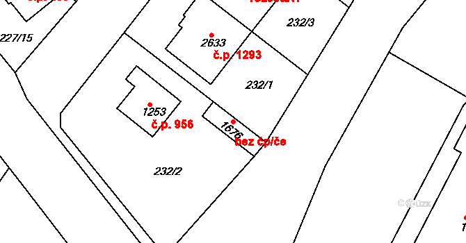 Neratovice 43026371 na parcele st. 1676 v KÚ Neratovice, Katastrální mapa