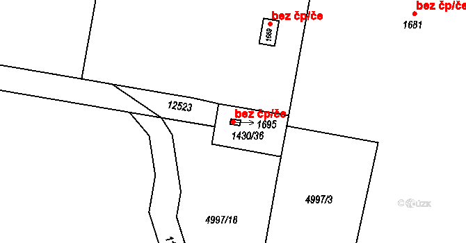 Hrušovany nad Jevišovkou 43061371 na parcele st. 1695 v KÚ Hrušovany nad Jevišovkou, Katastrální mapa