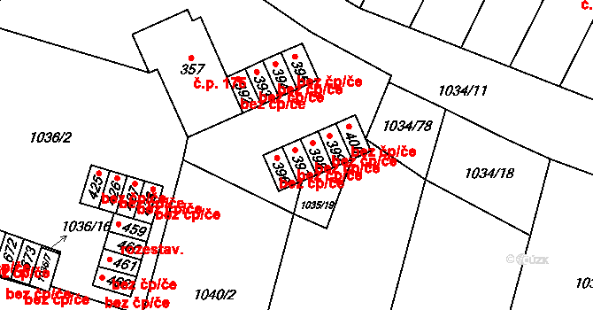 Jistebnice 47430371 na parcele st. 397 v KÚ Jistebnice, Katastrální mapa