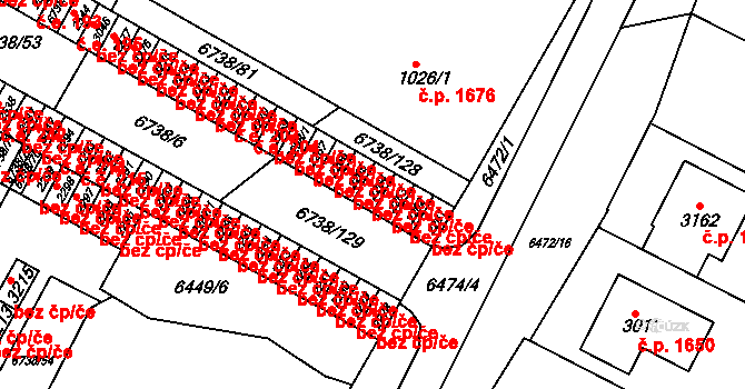 Napajedla 47870371 na parcele st. 2264 v KÚ Napajedla, Katastrální mapa