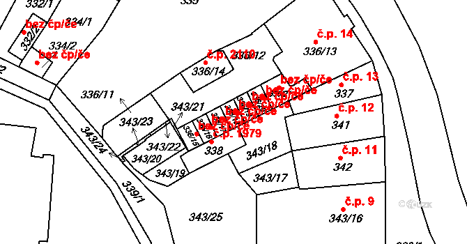 Tachov 48028371 na parcele st. 336/18 v KÚ Tachov, Katastrální mapa