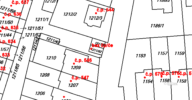 Velké Opatovice 78369371 na parcele st. 1211/82 v KÚ Velké Opatovice, Katastrální mapa