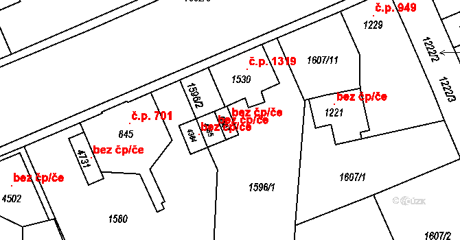 Šumperk 104377372 na parcele st. 6507 v KÚ Šumperk, Katastrální mapa