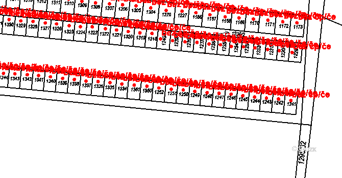 Králíky 39422372 na parcele st. 1251 v KÚ Králíky, Katastrální mapa