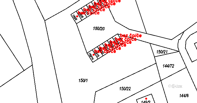 Provodín 41342372 na parcele st. 150/15 v KÚ Provodín, Katastrální mapa