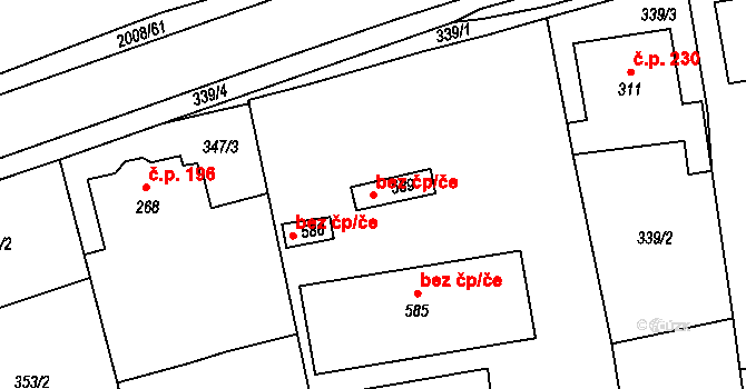 Zlín 47800372 na parcele st. 589 v KÚ Louky nad Dřevnicí, Katastrální mapa