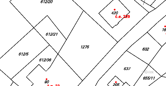Háj 3, Loučná pod Klínovcem na parcele st. 89 v KÚ Háj u Loučné pod Klínovcem, Katastrální mapa