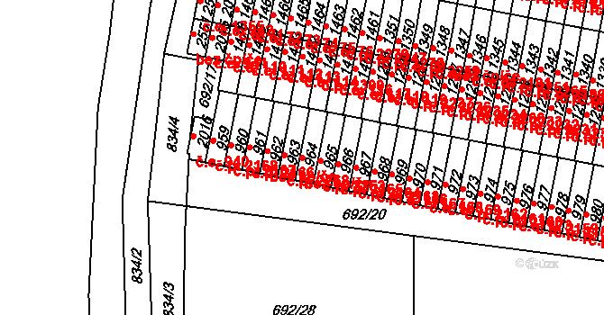 Sezimovo Ústí 161, Katastrální mapa