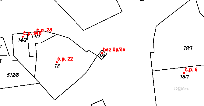 Dobrovíz 45702373 na parcele st. 135 v KÚ Dobrovíz, Katastrální mapa