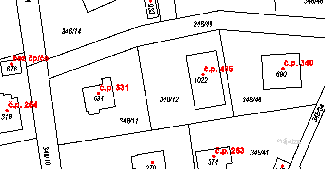 Senohraby 274 na parcele st. 373 v KÚ Senohraby, Katastrální mapa