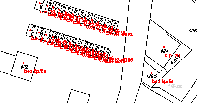 Všebořice 5216,5217, Ústí nad Labem na parcele st. 493/7 v KÚ Všebořice, Katastrální mapa