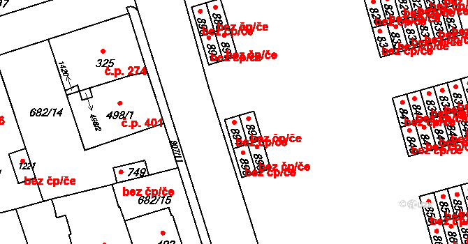 Česká Třebová 41347374 na parcele st. 894 v KÚ Parník, Katastrální mapa
