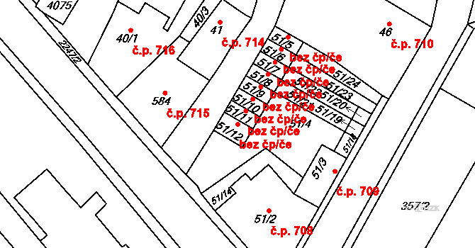 Lomnice nad Popelkou 42160375 na parcele st. 51/12 v KÚ Lomnice nad Popelkou, Katastrální mapa