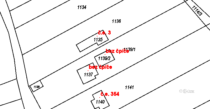 Borkovany 97004375 na parcele st. 1139/2 v KÚ Borkovany, Katastrální mapa