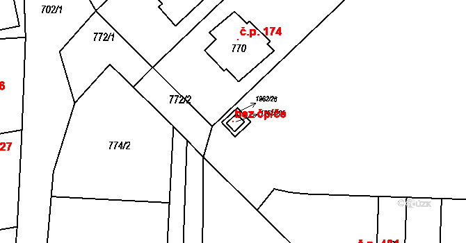 Ochoz u Brna 115462376 na parcele st. 1962/106 v KÚ Ochoz u Brna, Katastrální mapa