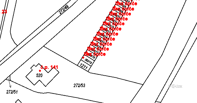 Lenora 39913376 na parcele st. 382/16 v KÚ Lenora, Katastrální mapa