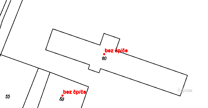 Oleksovice 40971376 na parcele st. 60 v KÚ Oleksovice, Katastrální mapa