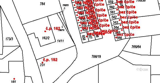 Častolovice 42672376 na parcele st. 656 v KÚ Častolovice, Katastrální mapa