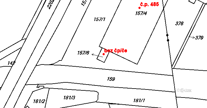 Třinec 46485376 na parcele st. 157/6 v KÚ Třinec, Katastrální mapa