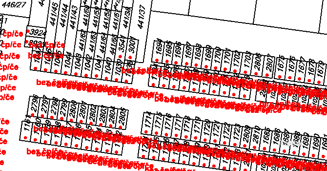 Strakonice 48470376 na parcele st. 1705 v KÚ Strakonice, Katastrální mapa