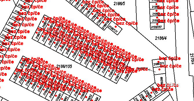 Dobruška 49135376 na parcele st. 2186/27 v KÚ Dobruška, Katastrální mapa