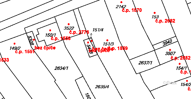 Břeclav 48733377 na parcele st. 5476 v KÚ Břeclav, Katastrální mapa